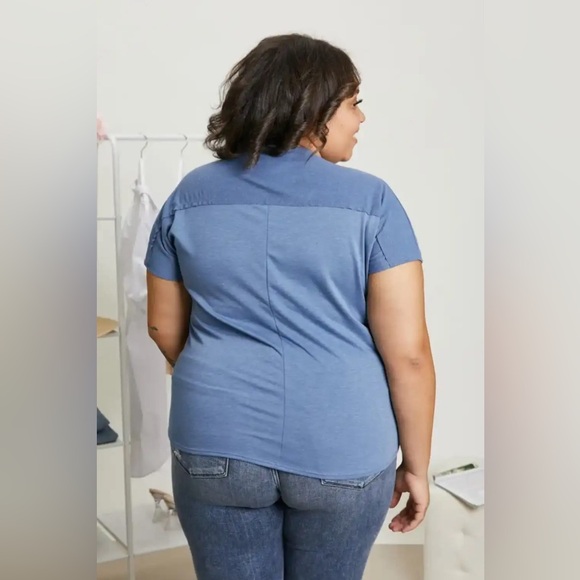 Sew In Love Full Size Exposed Seam Round Neck Short Sleeve T-Shirt - Picture 6 of 7